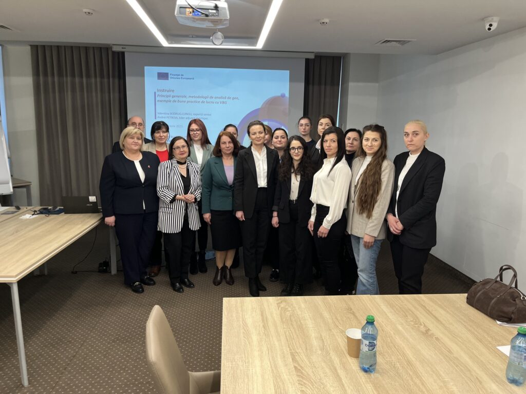 Echipa ANPCV Republica Moldova și specialiștii Centrul de Justiție Familială au participat la o instruire dedicată integrării perspectivei de gen în politicile și reformele publice